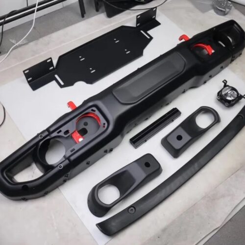 Polished Stainless Steel Front Bumper – Sensor Compatible – Jeep Wrangler JK / JL & Gladiator JT