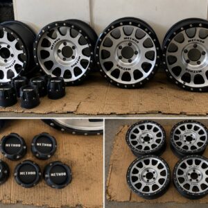 OEM Method 305 NV Wheels – Machine Face / Matte Black Lip (Set of 5)